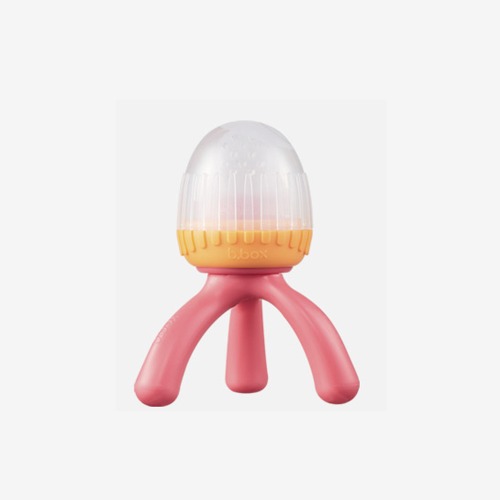 비박스 유아용 이유식 실리콘 과즙망 핑크