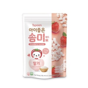 아이스푼 아이좋은 솜미 딸기 25g(물티슈 증정)